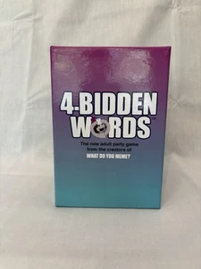 4 Bidden Words COMPLETE What Do You Meme 2018 Cards Forbidden Party - Picture 1 of 3