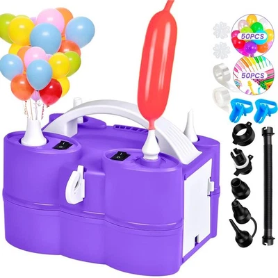 Bomba de globo, bomba de aire 3 en 1 para inflables y globos, globo de doble boquilla... Foto 1 de 4