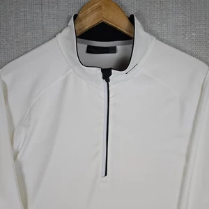 KJUS Mens Performance 1/2 Zip Pullover Windshirt Size 2XL White Golf Casual - Picture 1 of 14