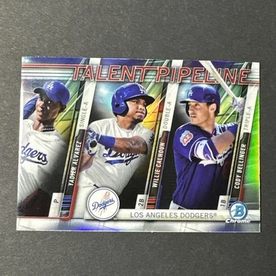 2017 Bowman Chrome TALENT PIPELINE ROOKIE #TP-LAD Cody Bellinger RC LA Dodgers - Image 1 of 3