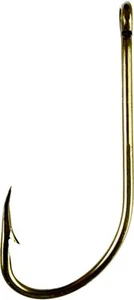 Eagle Claw 084AH-6 Plain Shank Offset Hook Size 6 Curved Point - Picture 1 of 1