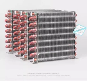 Condensador con aletas refrigerado por agua sin carcasa tubo de cobre radiador aletas condensadores - Imagen 1 de 16