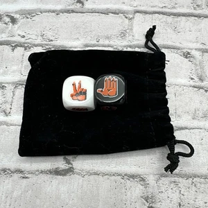 Loot Crate Exclusive Rock Paper Scissors Dice Game w Velvet Bag NEW - Picture 1 of 1
