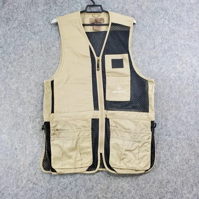 Game Winner Shooting Vest Mens Medium Large Tan Mesh Hunting Quilted Utility - Image 1 of 4