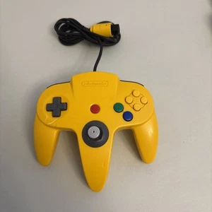 Nintendo 64 N64 Controller Yellow - Cleaned & Tested - Picture 1 of 7