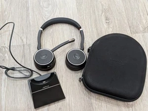 Evolve 75 Jabra HSC040W - Headset Carry Case Charger Cable Dock Dongle Black - Photo 1/15