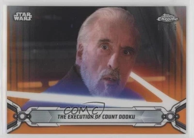 2019 Topps Star Wars Chrome Legacy Orange Refractor 2/25 Count Dooku #55 4m4 - Image 1 of 3