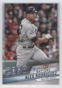 2020 Topps Update Decades Best Celebration of the Decades Alex Rodriguez #DB-AR