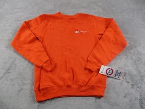 VTG 90's Y2K Champion Orange Long Sleeve Sweatshirt Boys Extra Large XL NWT - Picture 1 of 9