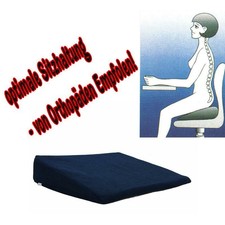Keilkissen "Soft Relax" Sitzkissen Keil Kissen für Bürostuhl Auto Büro Freizeit