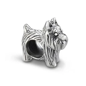 Scottie Hund Silber Andenken Perlen Charm - Bild 1 von 1