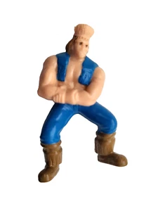 Vintage Crik Crok Surprise Chip Toy Figure 4.5cm Blue Muscle Man Potato Crisps - Bild 1 von 9