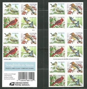 UNITED STATES MINT BOOKLET SONGBIRDS IN SNOW 2016 - Picture 1 of 1