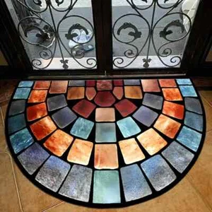 Soft Polyester Carpet Chic Non Slip Thick Door Mat Ideal for Porches Living Room - Picture 1 of 8