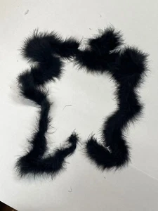 BUFANDA DE PIEL NEGRA CUELLO ENVOLTURA TIENE PIEZAS MAGNÉTICAS VINTAGE SIN MARCA - Imagen 1 de 12