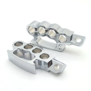 Clavijas de pie de control cromadas clavijas de nudillos voladores para Harley Sportster Dyna Softail - Imagen 1 de 8