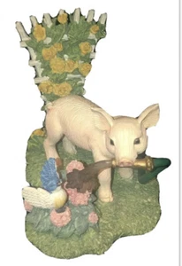 Hamilton Farm Livin Collection " A Little Squirt " Pig Figurine Fun - Picture 1 of 11