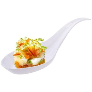 200 Plastic Appetizer Spoons Disposable Tasting Spoons For Desserts Hors D'oeuvr - Picture 1 of 5