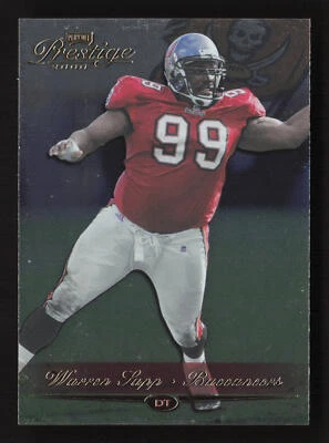 2000 Playoff Prestige #176 Warren Sapp Tampa Bay Buccaneers - Image 1 of 2
