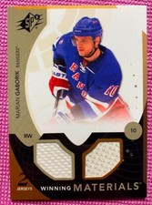 2010-11 SPx - Winning Materials #WM-MG - Marian Gaborik (Rangers)