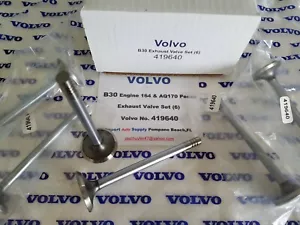 Volvo 164S & 164E - Volvo Penta AQ165 & AQ170 Exhaust Valve Set of (6) 419640 - Picture 1 of 3