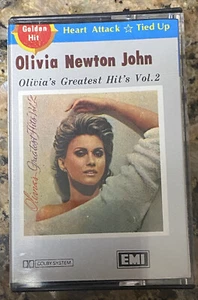 Vintage Olivia Newton John Greatest Hits Vo1 2 Cassette Tape JAPAN Import RARE - Picture 1 of 4