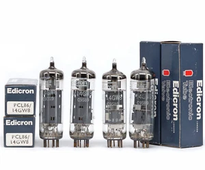 MATCHED QUAD PCL86/14GW8 EDICRON NOS BRITISH Tube Valve Lampe Valvola 진공관 电子管 - Picture 1 of 2