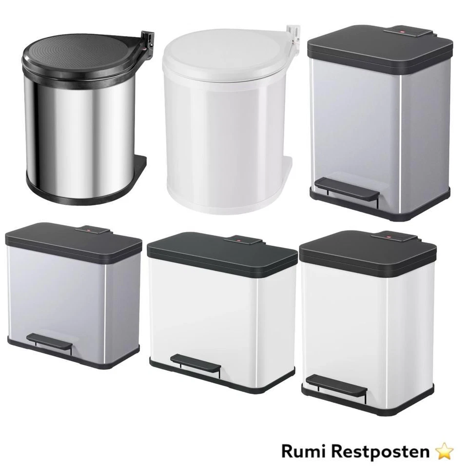 Hailo Müll Eimer Mülltrenner Duo-Compact  Öko trio PLUS L Tret-Abfalltrenner NEU - Bild 1 von 1