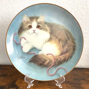 Bob Harrison Kitten Cat Collector Plate Curious Kittens Playing All Wound Up - Picture 1 of 8