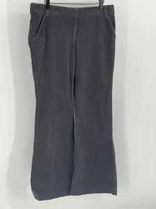 J. Pantalones de pana Crew para mujer 12 City Fit pierna acampanada pantalones grises - Imagen 1 de 10