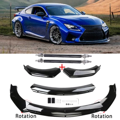 Front Bumper Lip Part Accessories Splitter Spoiler For Lexus RC350 RC F-Sport 2 Foto 1 de 4
