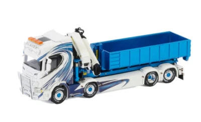 Camión de volteo grúa Hakarp WSI para SCANIA CR20H 8X2 MODELO DIECAST ACABADO 1/50 Foto 1 de 3
