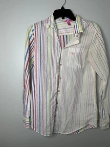 Victoria’s Secret Long Sleeve Vintage Button-down Shirt Pajama Bathing Suit Cove - Picture 1 of 5