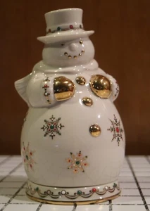 Lenox China Jewels Pupazzo di Neve Natalizio Cozy Lite 2 Pezzi Portacandele - Foto 1 di 8