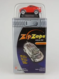 Porsche 911 Turbo Rosso ZipZaps 60-7006 Micro RC Wireless Telecomando Auto - Foto 1 di 13
