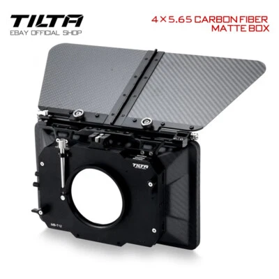 Tilta 4×5.65 Carbon Fiber Matte Box (Clamp-on) 134mm,114mm,110mm,95mm,80m Clamps - Image 1 of 4