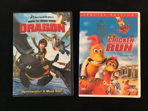 Dreamworks Movie How To Train Your Dragon & Chicken Run DVDs Animated Family - Picture 1 of 3