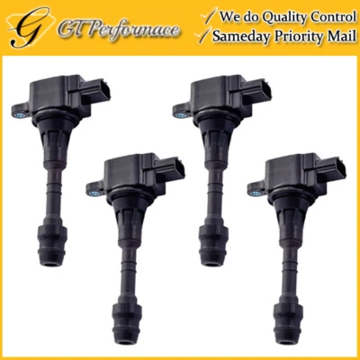 Bobina de encendido de calidad OEM 4 PIEZAS para Infiniti FX45/M45/Q45 4,5 L V8, 22448-AR215 Foto 1 de 4