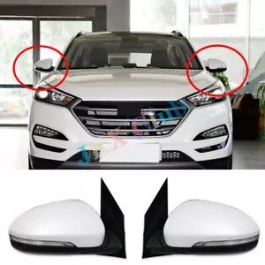 For Hyundai Tucson 2016-2018 5 Pin/Wire Pair White Turn Signal Light View Mirror - Picture 1 of 8