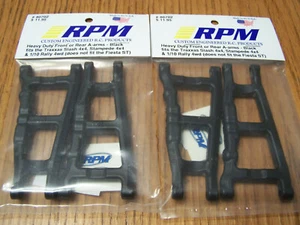 2 RPM 80702 Front Rear Black A-Arms Traxxas 4x4 Slash Stampede Rustler Hoss 4wd - Picture 1 of 1