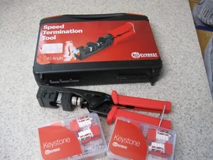 EMS RJ45 SS 45° abgewinkelt Speed Termination Tool/45° abgewinkelt CAT6 Keystone Jacks - Bild 1 von 3