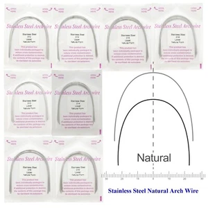 Dental Kieferorthopädischer Bogen Draht Rund Edelstahl 12 14 18 Natur Ober Unten - Bild 1 von 28