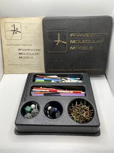 Vintage 1980 Prentice Hall Framework Molecular Models Kit Chemistry Science - Picture 1 of 10