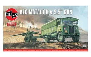 Airfix 1:76 A01314V AEC Matador y pistola de 5,5 pulgadas, clásicos de colección - Imagen 1 de 1