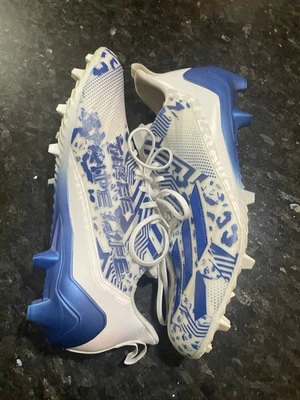 Men's Adidas Adizero 12.0 Mismatch Royal Blue Football Cleats IG7224 Sz 15 NFL - Image 1 of 4