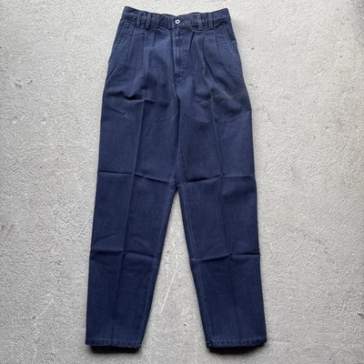 Deadstock Vintage DOCKERS Levi’s Chino Navy Pants 30x32 Straight Pleated 80s - Image 1 of 4