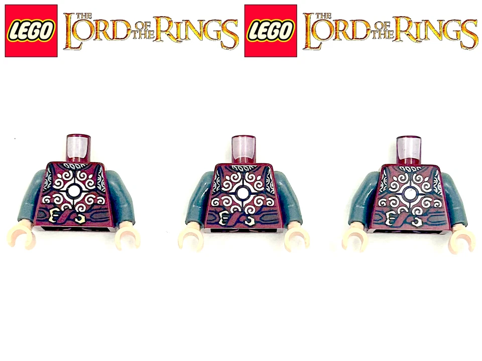 LEGO SEÑOR DE LOS ANILLOS 9471 (3) MINIFIGURA EOMER TORSOS * GRIETAS PERO UTILIZABLES Foto 1 de 1