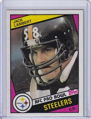 1984 Topps Football #167  Jack Lambert PB - Pittsburgh Steelers - Image 1 of 2