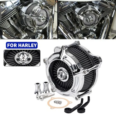 Kit de filtro de admisión de filtro de aire negro para Harley Softail Road Street Glide FLHX Foto 1 de 4