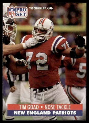 1991 Pro Set Tim Goad New England Patriots #580 - Image 1 of 2